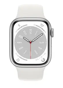 Смарт-годинник Apple Watch 8 41/Silver Aluminum/White Sport LTE (MP4A3)