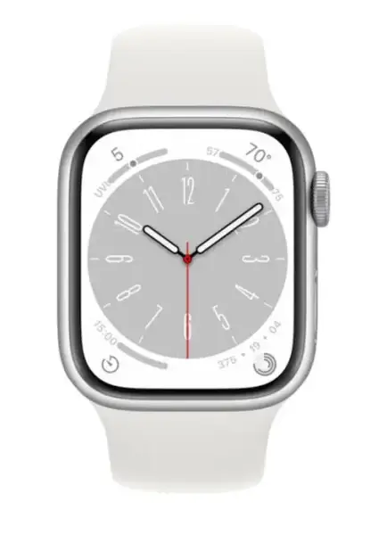 Смарт-годинник Apple Watch 8 41/Silver Aluminum/White Sport LTE (MP4A3)