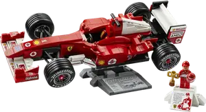 Блоковий конструктор, Авто конструктор LEGO Icons Ferrari F2004 and Michael Schumacher (11375)