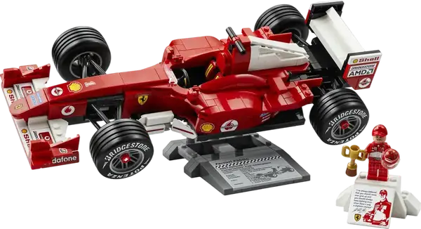 Блоковий конструктор, Авто конструктор LEGO Icons Ferrari F2004 and Michael Schumacher (11375)