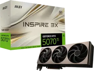 Відеокарта MSI GeForce RTX 5070 Ti Inspire 3X OC 16GB GDDR7 (5070 Ti 16G INSPIRE 3X OC)