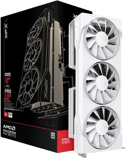 Відеокарта XFX Radeon RX 9070 Swift Gaming OC White 16GB GDDR6 (RX-97SWFT3W7)
