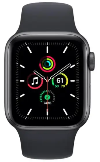 Смарт-годинник Apple Watch SE GPS 40mm Space Gray Aluminum Case w. Midnight S. Band (MKQ13)