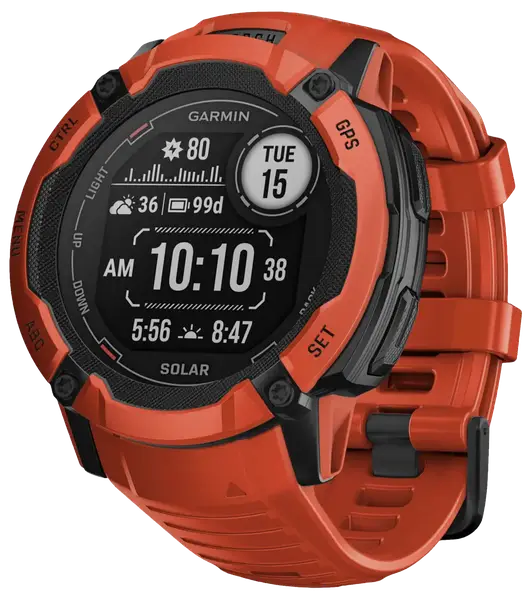 Смарт-годинник Garmin Instinct 2X Solar Flame Red (010-02805-11/01)