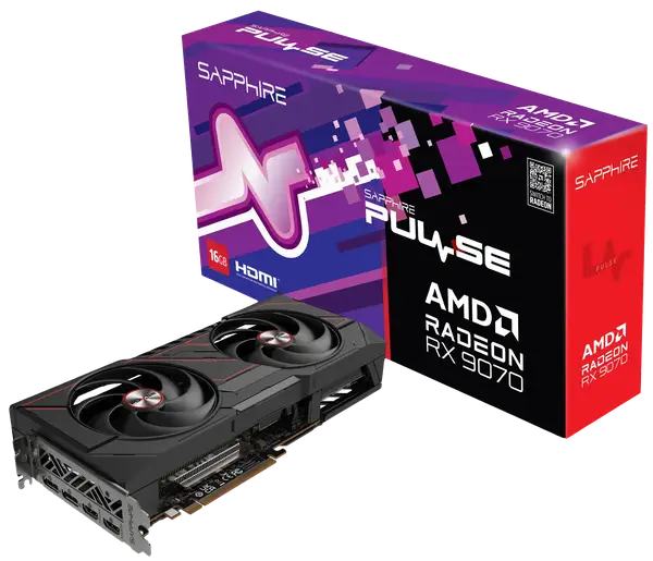 Відеокарта Sapphire Radeon RX 9070 Pulse 16GB GDDR6 (11349-03-20G)