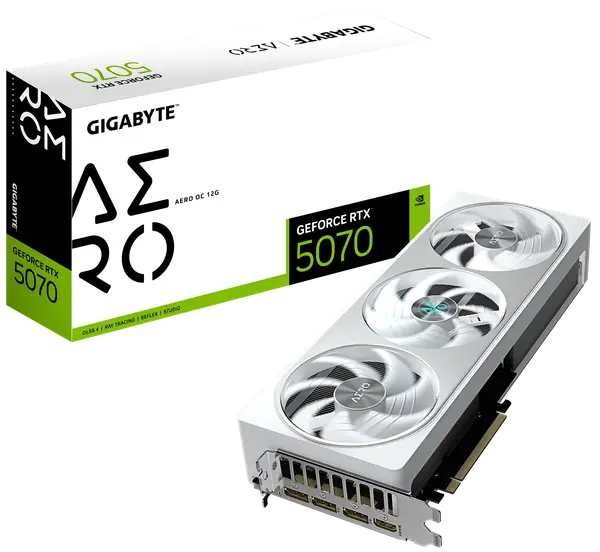 Відеокарта GIGABYTE GeForce RTX 5070 AERO OC 12G (GV-N5070AERO OC-12GD)