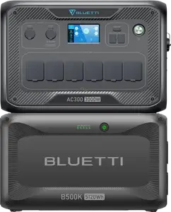 Комплект зарядної станції BLUETTI AC300 + battery module B500K