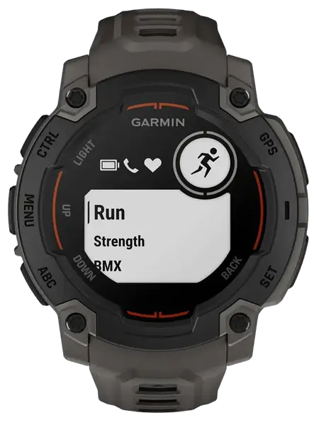 Смарт-годинник Garmin Instinct E 45mm Black with Charcoal Band (010-02933-00)