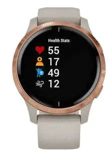 Смарт-годинник Garmin Venu Rose Gold Stainless Steel Bezel w. Light Sand and Silicone B. (010-02173-23/22/21) Смарт-годинник Garmin Venu Rose Gold Stainless Steel Bezel w. Light Sand and Silicone B. (010-02173-23/22/21)