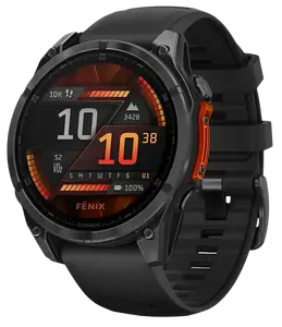 Спортивний годинник Garmin Fenix 8 47mm AMOLED Slate Gray with Black Silicone Band (010-02904-00)