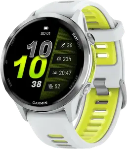 Смарт-годинник Garmin Forerunner 970 Titanium w. Whitestone Case and Whitestone/T. Amp Yellow Band (010-02969-01/11) Смарт-годинник Garmin Forerunner 970 Titanium w. Whitestone Case and Whitestone/T. Amp Yellow Band (010-02969-01/11)