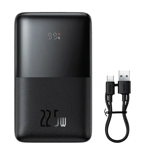 Зовнішній акумулятор (Power Bank) Baseus Bipow Digital Display Fast Charge 20000mAh 22.55W Black (PPBD040301)