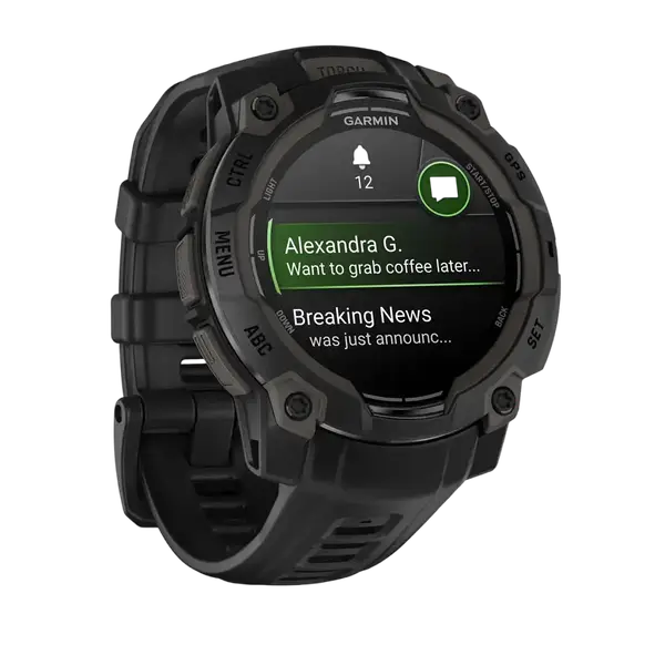 Смарт-годинник Garmin Instinct 3 45mm AMOLED Black with Black Band (010-02936-00)