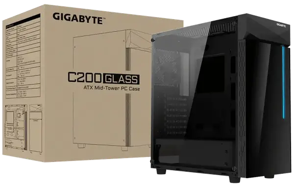 Корпус GIGABYTE C200 Glass (GB-C200G)