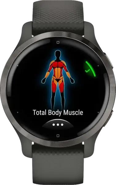 Смарт-часы Garmin Venu 2S Slate Bezel with Graphite Case and Silicone Band (010-02429-10)