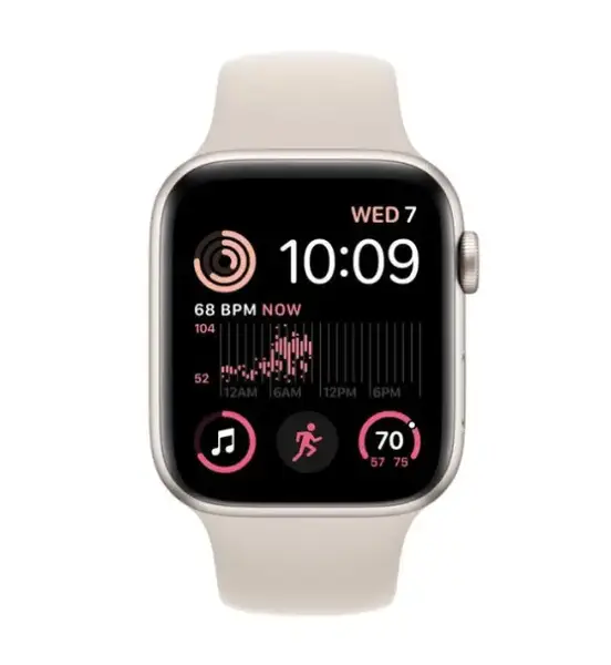 Смарт-годинник Apple Watch SE 2 44/Starlight Aluminum/Starlight Sport LTE (MNPT3)