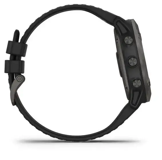 Смарт-годинник Garmin Fenix 6X Pro Solar Titanium Carbon Grey DLC with Black Band (010-02157-21)