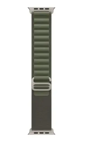 Смарт-годинник Apple Watch Ultra GPS + Cellular 49mm Titanium Case with Green Alpine Loop - Large (MQEX3/MQFP3)