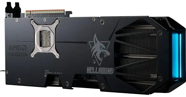 Відеокарта PowerColor Radeon RX 9070 XT Hellhound 16GB GDDR6 (RX9070XT 16G-L/OC)