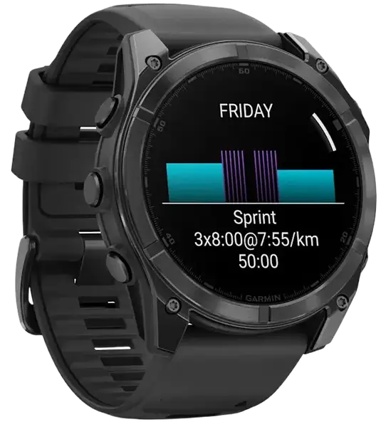 Спортивний годинник Garmin Fenix 8 51mm AMOLED Slate Gray with Black Silicone Band (010-02905-00)