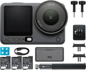 Екшн-камера DJI Osmo Action 6 Adventure Combo (CP.OS.00000506.03 / 6937224126107)