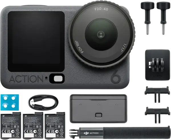 Екшн-камера DJI Osmo Action 6 Adventure Combo (CP.OS.00000506.03 / 6937224126107)