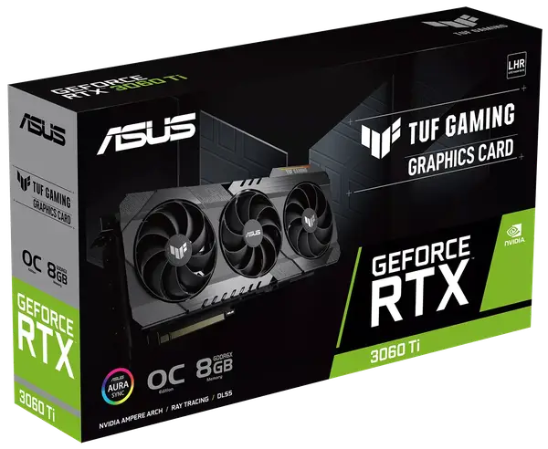 Відеокарта ASUS TUF-RTX3060TI-O8GD6X-GAMING