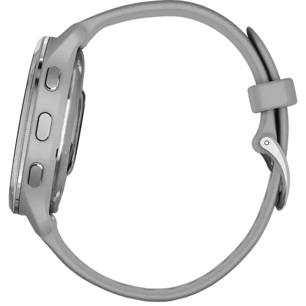 Смарт-часы Garmin Venu 2 Plus Silver S. Steel Bezel w. Powder G. Case and S. Band (010-02496-00/10)