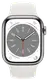 Смарт-годинник Apple Watch 8 41/Silver Steel/White Sport LTE (MNJ53)