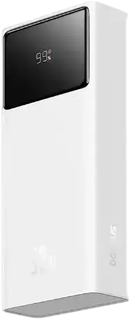 Зовнішній акумулятор (павербанк) Baseus Star-Lord Digital Display Fast Charging 20000mAh 30W Cluster White P10022904213-00
