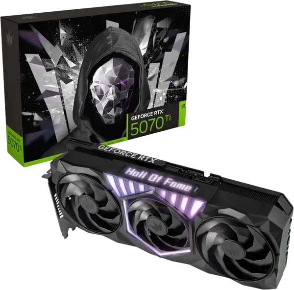 Відеокарта KFA2 GeForce RTX 5070 Ti HOF Gaming 16GB GDDR7 DLSS4 (57IZN6MDCXHK)