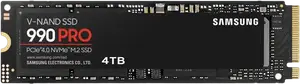 SSD накопичувач Samsung 4TB M.2 PCIe Gen4 NVMe 990 Pro (MZ-V9P4T0BW)