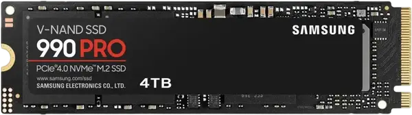 SSD накопичувач Samsung 4TB M.2 PCIe Gen4 NVMe 990 Pro (MZ-V9P4T0BW)