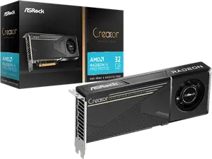 Відеокарта ASRock Radeon AI PRO R9700 Creator 32GB GDDR6 (R9700 CT 32G)