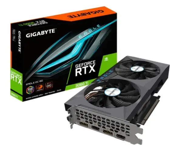 Видеокарта GIGABYTE GeForce RTX 3060 Ti EAGLE OC 8G rev. 2.0 (GV-N306TEAGLE OC-8GD rev. 2.0)