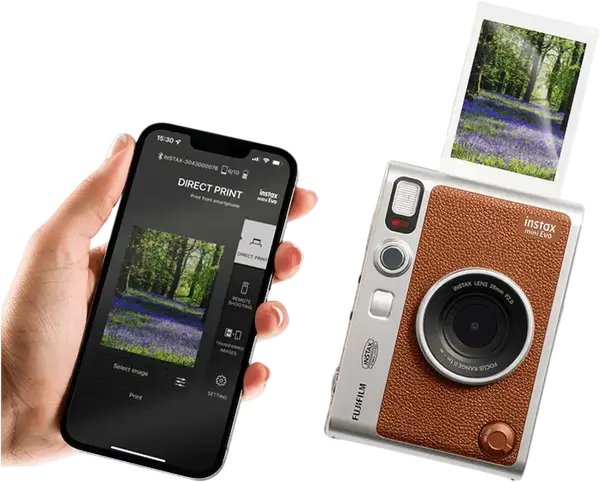 Фотокамера миттєвого друку Fujifilm Instax mini EVO Brown (16812534)