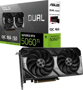 Відеокарта ASUS GeForce RTX 5060 Ti Dual OC 8GB GDDR7 DLSS4 (DUAL-RTX5060TI-O8G)