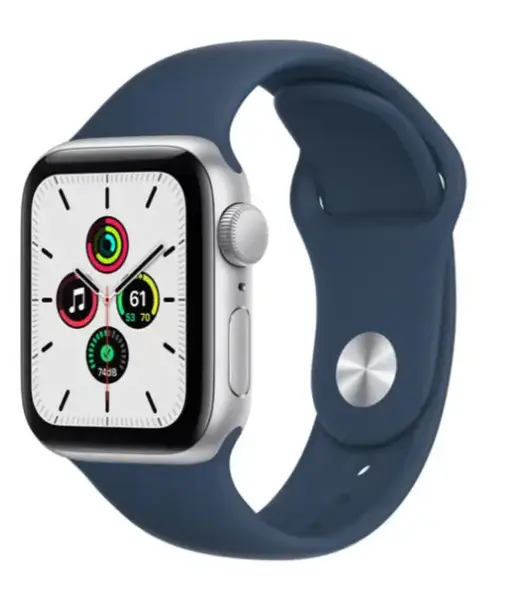 Смарт-годинник Apple Watch SE GPS 40mm Silver Aluminum Case w. Abyss Blue S. Band (MKNY3)
