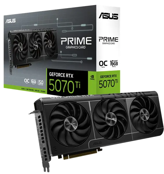 Відеокарта ASUS GeForce RTX 5070 Ti Prime OC 16GB GDDR7 DLSS4 (PRIME-RTX5070TI-O16G)