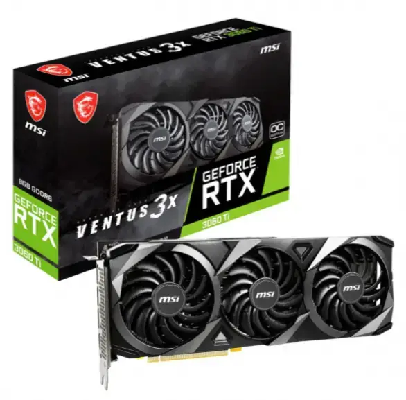 Відеокарта MSI GeForce RTX 3060 Ti VENTUS 3X 8G OC LHR