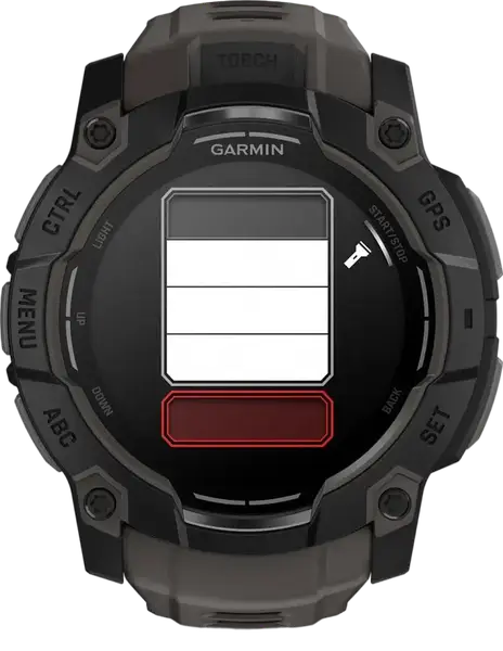 Смарт-годинник Garmin Instinct 3 50mm AMOLED Black with Charcoal Band (010-03020-00)