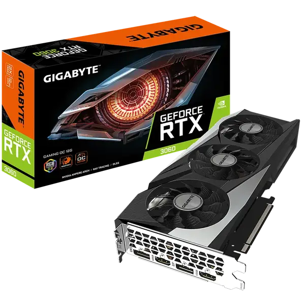 Відеокарта GIGABYTE GeForce RTX 3060 GAMING OC 12G rev. 2.0 (GV-N3060GAMING OC-12GD rev. 2.0)