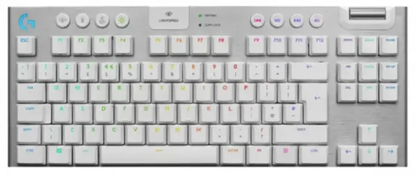 Клавіатура Logitech G915 Gaming TKL Tenkeyless Lightspeed Wireless RGB Mechanical White (920-009664)