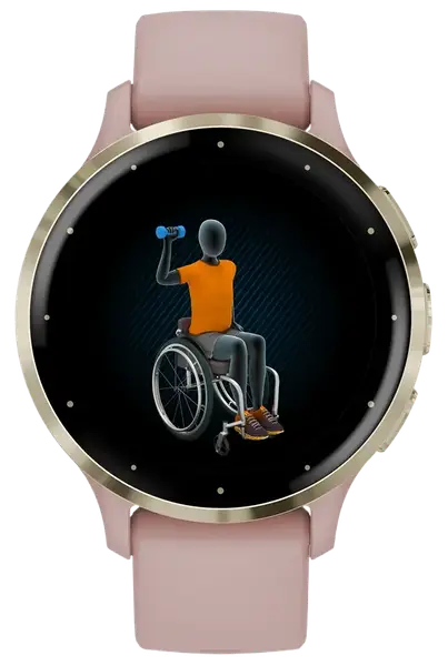 Смарт-годинник Garmin Venu 3S Soft Gold S. Steel Bezel w. Dust Rose Case and S. Band (010-02785-03/53)