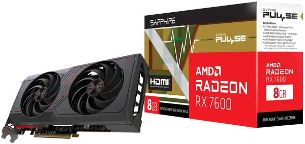 Відеокарта Sapphire Radeon RX 7600 8 GB PULSE (11324-01)