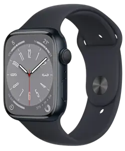 Смарт-годинник Apple Watch 8 45/Midnight Aluminum/Midnight Sport LTE (MNK43)
