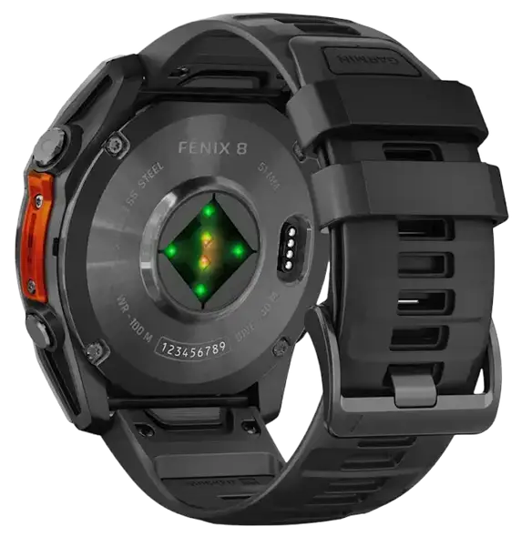 Спортивний годинник Garmin Fenix 8 51mm AMOLED Slate Gray with Black Silicone Band (010-02905-00)