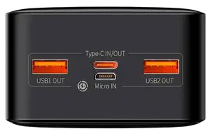 Зовнішній аккумулятор (Power Bank) Baseus Bipow Digital Display Powerbank 20W 30000mAh Black (PPDML-N01) Зовнішній аккумулятор (Power Bank) Baseus Bipow Digital Display Powerbank 20W 30000mAh Black (PPDML-N01)