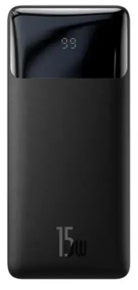 Зовнішній акумулятор (Power Bank) Baseus Bipow Digital Display 10000mAh 15W Black (PPDML-I01)