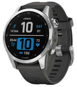 Смарт-годинник Garmin Fenix 7S Silver with Graphite Band (010-02539-00/01)